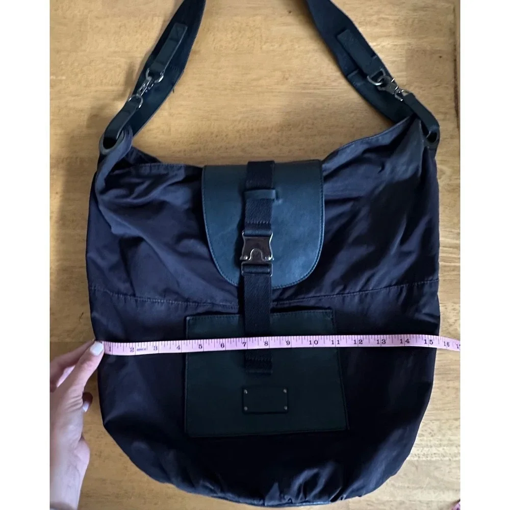 Y-3 Yohji Yamamoto Adidas Messenger Bag Black Nylon‎ Leather Crossbody 15